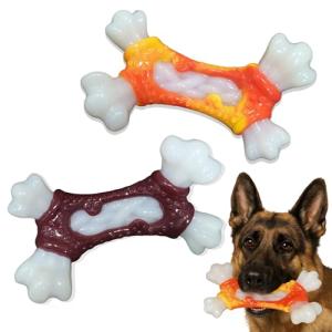 2 Pack Tough Dog Toys for Aggressive Chewers