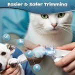 2-in-1 Pet Nail Clippers and Grinder with Light