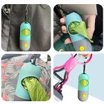 Dog Poop Bag Dispenser with LED Light - 2 Pack