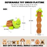 Lilfrd Dog Toys - Squeaky, Durable, Treat Dispensing