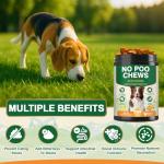 NEXZL 200 Chew No Poo Chews for Dogs-Coprophagia Stool Eating Deterrent-Stop Eating Poop for Canine- Dogs Poop Eat Deterrent Supplement with Probiotics&Digestive Enzymes Breath Aid Support-Chicken