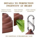 LZSOMPK Cute and Functional Dog Poop Bag Holder for Leash Sturdy Dog Poop Bag Dispenser Includes 1 Roll 15 Bags