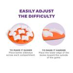 Outward Hound by Nina Ottosson Dog Smart Treat Puzzle Enrichment Toy, Level 1 Beginner, Orange