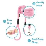 Gooby Mesh Leash - Black, 4 FT - Breathable Mesh 4 Foot Leash for Small Dogs with Bolt Snap Clasp - On The Go Dog Leashes for Small, Medium, and Large Dogs