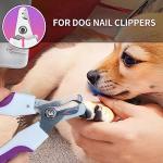 OneCut 6" Dog Nail Clippers for Small, Medium and Large Breed Professional Pet Nail Trimmers -Suitable for Cats, Rabbits and Guinea Pigs with Safety Guard to Avoid Over Cutting (Pink)