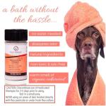 COAT DEFENSE Preventative Powder | Made in USA | 3.5oz Waterless Dog Shampoo & Pet Deodorizer for Smelly Dogs | Provides Anti Itch Relief | Dog Shampoo for Dry Itchy Skin & Smelly Dogs