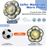 KADTC 3 Levels of Challenge Dog Puzzle Feeder Toy U.S. Brand - Design Spin-to-Release Treat Dispenser For Small Medium Large Dogs Boredom Buster Mental Stimulation Enrichment Slow Feeding Puzzles Toys