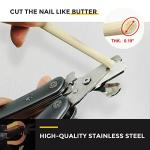 Best Dog Nail Trimmer for Anxiety Sensitive Dog, Silent Sharpest Smoothest Dog Nail Clippers for Thick Nails, Heavy Duty Professional Dog ToeNail Clipper, Build-in Comb & Nail File