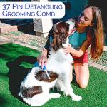 Horicon Pet 6 In 1 Premium Dog Brush Set - Dog Grooming Brushes - Ball Pin & Bristle Brush, Curved Blade Dematting Comb, Slicker Brush, Deshedding Edge Comb, Detangling Pet Comb