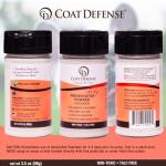COAT DEFENSE Preventative Powder | Made in USA | 3.5oz Waterless Dog Shampoo & Pet Deodorizer for Smelly Dogs | Provides Anti Itch Relief | Dog Shampoo for Dry Itchy Skin & Smelly Dogs