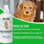 We Love Doodles Dog Detangler Spray - Leave-in Conditioner for Dogs - Dog Detangling Spray - Dematting Spray for Dogs - Tangle Remover - Made in The USA (Lavender)