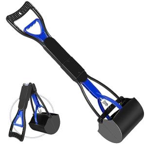 UPSKY Pooper Scooper for Large Small Dogs, Folding Dog Poop Scooper, Sturdy Spring and Premium Materials，Easy to Use for Grass, Dirt, Gravel Pick Up Shovel