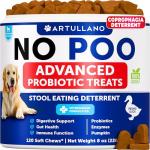 No Poo Chews for Dogs - Coprophagia Stool Eating Deterrent - Stop Eating Poop Treats with Probiotics, Digestive Enzymes, Pumpkin - Prevent Dog, Puppy from Eating Poop - Gut Health Support Supplement