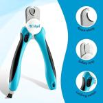 Boshel Large Dog Nail Clippers with Safety Guard to Avoid Over-Cutting Nails and Free Nail File, Razor Sharp Blades, Professional at Home Grooming