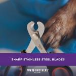 RYAN'S PET SUPPLIES Paw Brothers Small Medium Dog & Cat Nail Clipper Scissor and Trimmer, Easy to use, Toenail Claw, Professional Stainless Steel Blade Grooming Tool for Pets