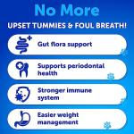 No Poo Chews for Dogs - Coprophagia Stool Eating Deterrent - Stop Eating Poop Treats with Probiotics, Digestive Enzymes, Pumpkin - Prevent Dog, Puppy from Eating Poop - Gut Health Support Supplement