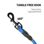 Amazon Basics Round Dog Leash, Heavy Duty, Durable Rope for Small, Medium, and Large Dogs, Lightweight Design for Walking, Training, and Outdoor Activities, Blue, 6 Ft