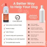 Coat Defense Daily Preventative Powder for Dogs and Cats | Anti-Itch Powder, Odor Control | Talc-Free, Non-Toxic Coat Defense for Dogs | 9 oz Precision Point