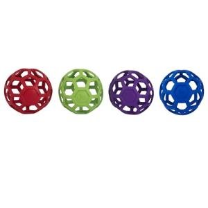JW Pet Hol-ee Roller Dog Toy Puzzle Ball, Natural Rubber, Extra Large (7.5 Inch Diameter), Colors May Vary, (Count of 1)