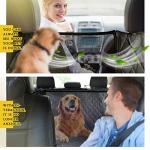 Waterproof Dog Seat Cover with Mesh Window