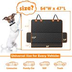 Waterproof Dog Car Seat Cover for Back Seat