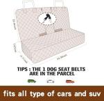 Black Waterproof Car Seat Cover for Dogs