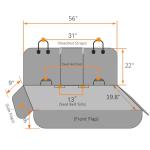 Waterproof Dog Car Seat Cover with Mesh Window