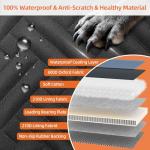 Dog Back Seat Extender and Waterproof Car Cover