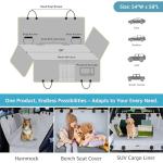 Waterproof Dog Car Seat Cover with Seat Belts