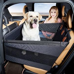 Large Waterproof Dog Car Seat Extender in Black