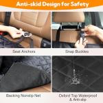 Waterproof Dog Car Seat Cover with Side Flap
