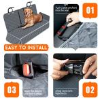 Yuntec Waterproof Dog Car Back Seat Cover