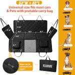 Dog Car Seat Extender and Hammock for Comfort