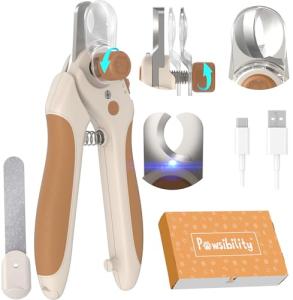 Pawsibility Pet Nail Clipper with LED Light