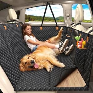 Heavy Duty Dog Car Hammock with Storage Pockets