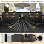 Heavy Duty Dog Car Hammock with Storage Pockets