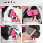 Self-Cleaning Slicker Brush for Dogs and Cats