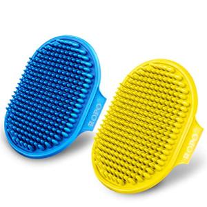 ROPO Dog Bath Brush with Adjustable Handle - 2pcs