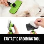 Self-Cleaning Slicker Brush for Dogs and Cats