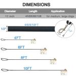 MayPaw Heavy Duty Nylon Dog Leash, 6ft