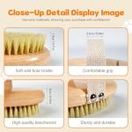 Professional Boar Bristle Brush for Short-Haired Dogs