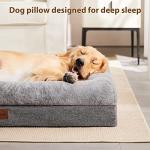 Orthopedic Washable Dog Bed with Bolster