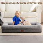Orthopedic Washable Dog Bed with Bolster