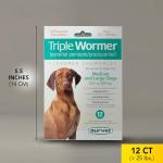 Triple Wormer for Medium and Large Dogs - 12 Count