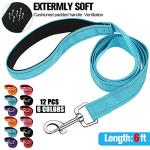 12 Pack Reflective Dog Leash with Padded Handle