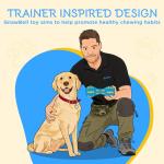 Ruffoo GnawBell Durable Dog Toy for Aggressive Chewers