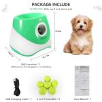 Automatic Fetch Ball Launcher for Dogs, Green