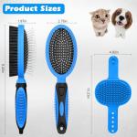 Double-Sided Grooming Brush Set for Pets
