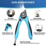 LED Dog Nail Clipper with Light for Safety