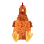 Interactive Squeaky Crinkle Chicken Dog Chew Toy